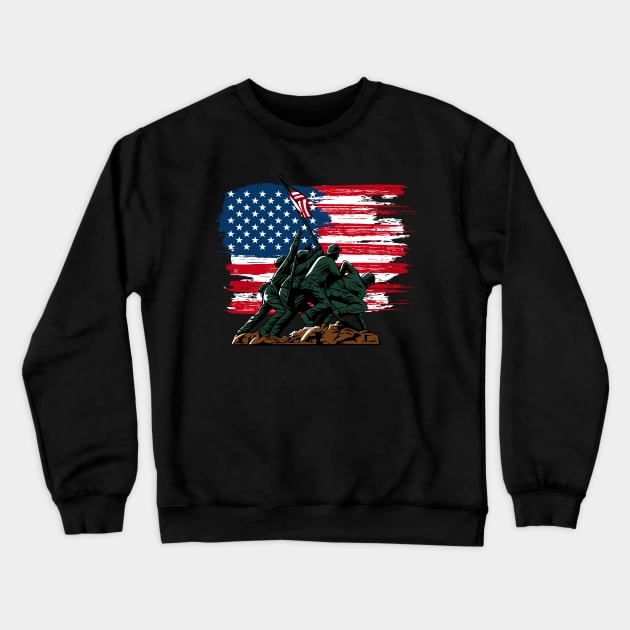 US Army (Marines) Graphic Crewneck Sweatshirt by Sprialz0